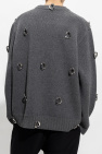 Burberry GREY Sweater with metal applications