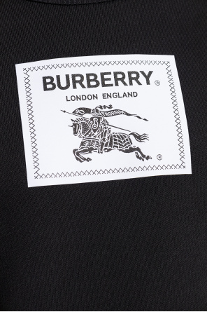 Burberry Burberry check-hood cotton-blend hoodie Brown