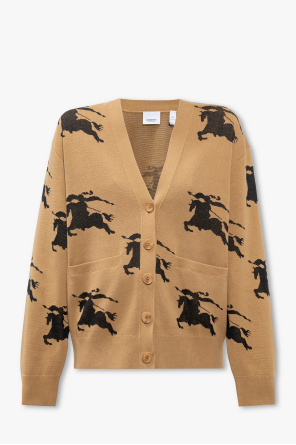 Burberry check-pattern cardi-coat