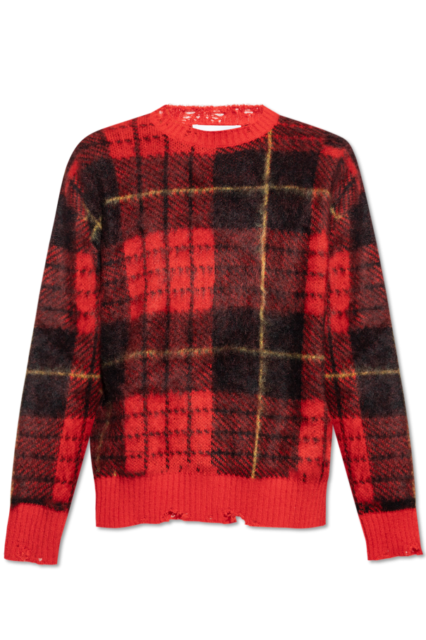 Alexander McQueen Sweater with Check Pattern