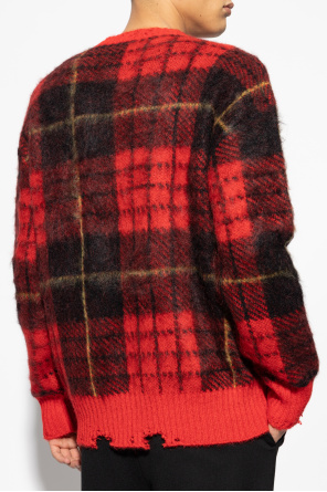 Alexander McQueen Sweater with Check Pattern