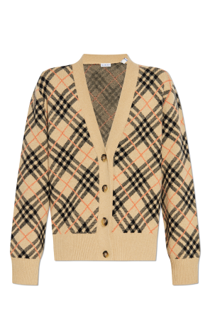 Cardigan with check pattern od Burberry