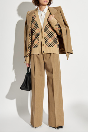 Jacket with printed inner lining od Burberry