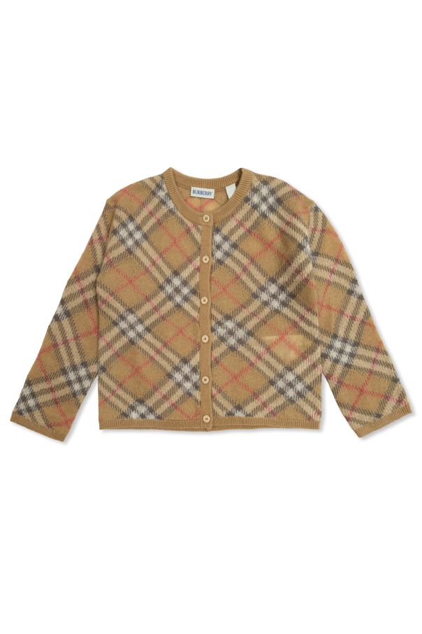 Cardigan with lurex thread od Burberry Kids