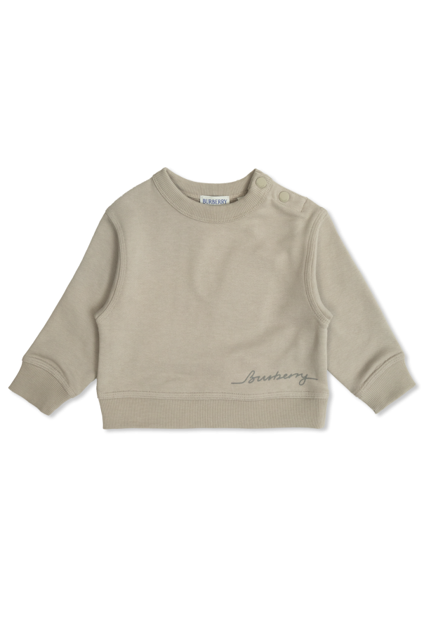 Cotton sweatshirt with logo od Burberry Kids