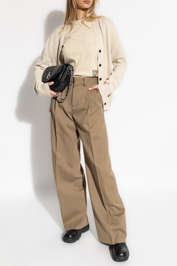 Burberry Wool cardigan with logo patch