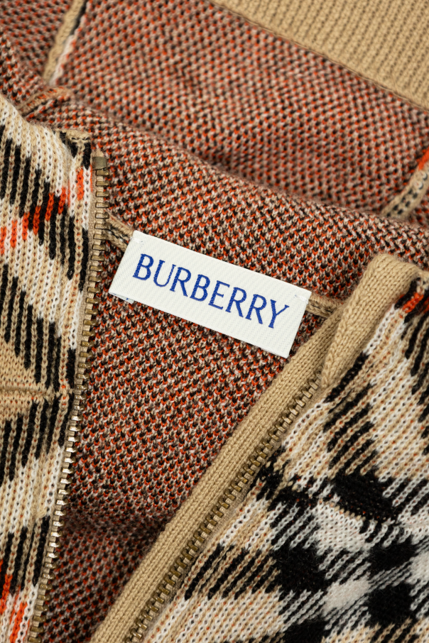 Burberry Kids Cárdigan con capucha
