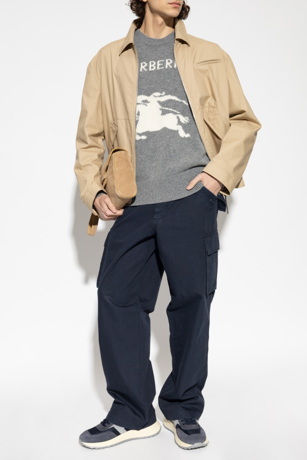 Burberry Suéter de lana con logo