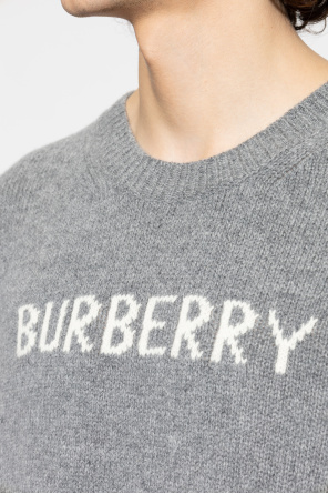 Burberry Suéter de lana con logo