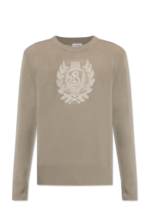 Sweater with embroidered logo