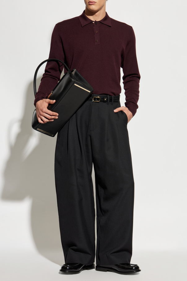 Burberry Long-sleeve "Marcus" polo