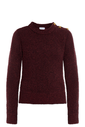 Sweater with wool trim