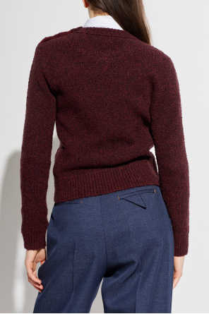Bottega Veneta Sweater with wool trim