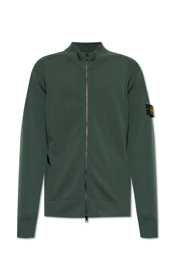 Stone Island gucci green zip-front jacket