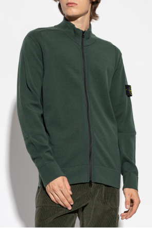 Stone Island gucci green zip-front jacket