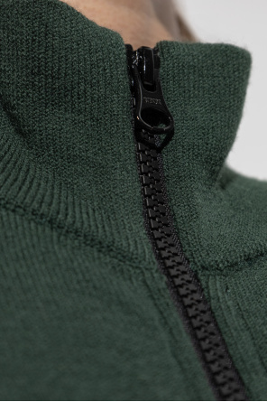 Stone Island gucci green zip-front jacket