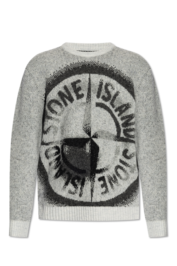 Stone Island Sweter z logo