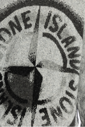 Stone Island Sweter z logo