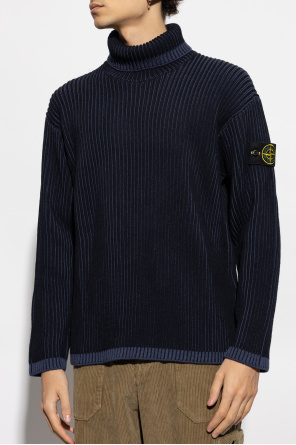 Stone Island Ribbed polo neck