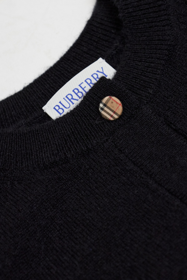 Burberry Kids Wool cardigan with pockets
