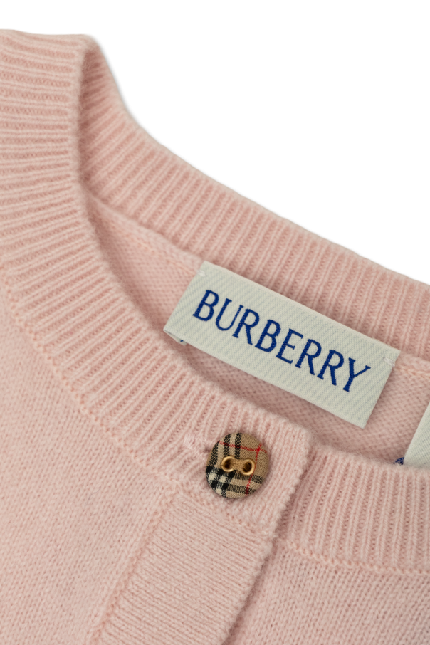 Burberry Kids Cárdigan con bolsillos