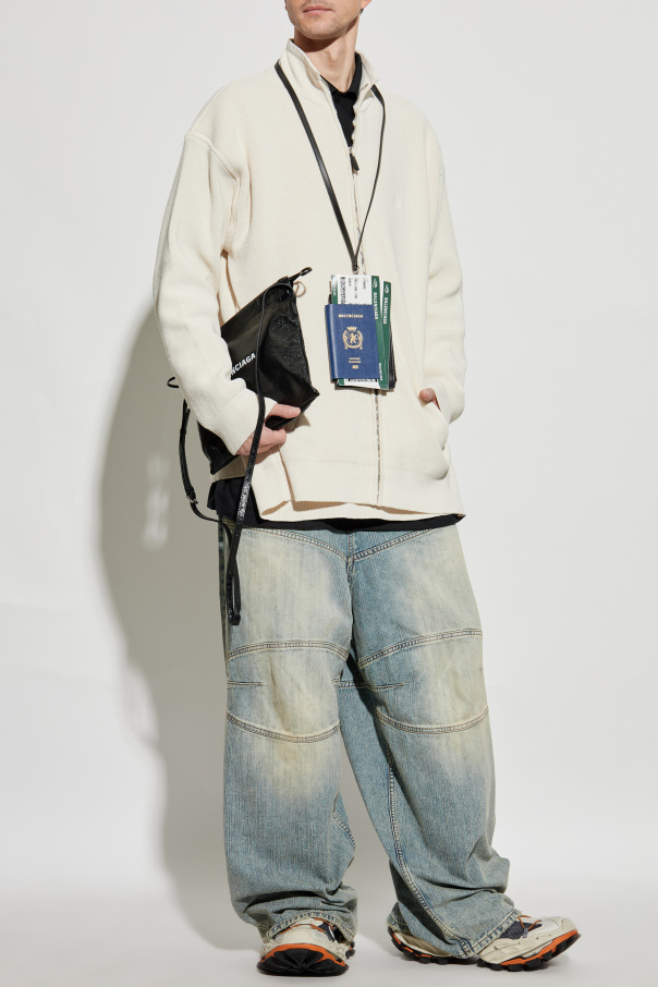 Balenciaga Cardigan mit Stehkragen