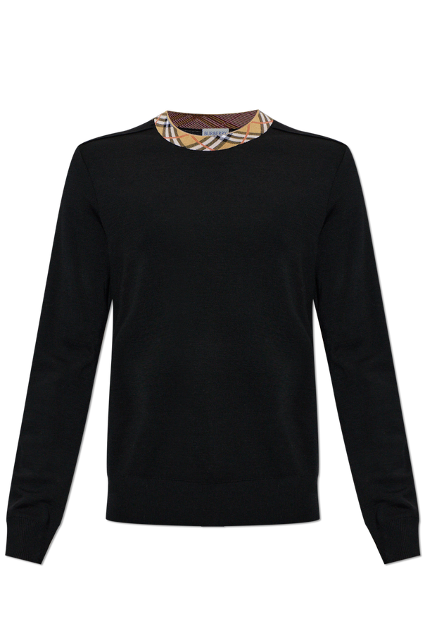 Wool plaid sweater od Burberry