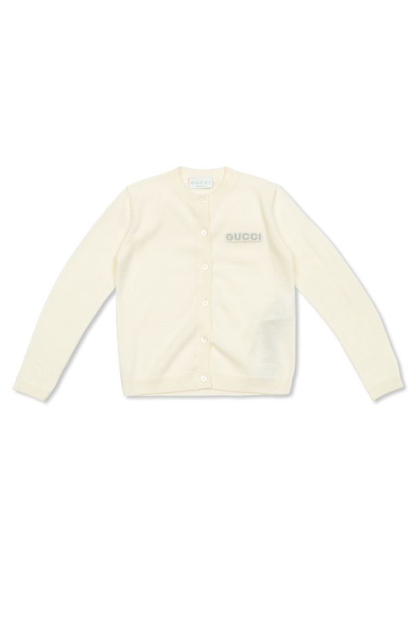 Cardigan with embroidered logo, zdjęcie 1 Cardigan with embroidered logo od Gucci Kids