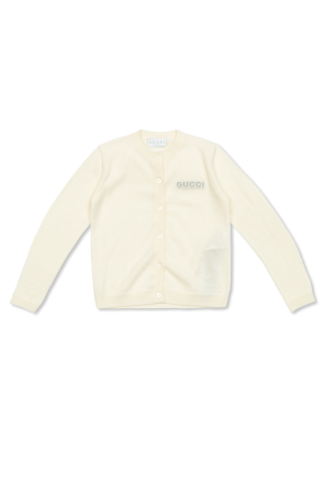 Cardigan with embroidered logo