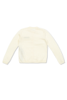 Gucci Kids cream Cardigan with embroidered logo