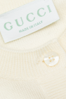 Gucci Kids cream Cardigan with embroidered logo