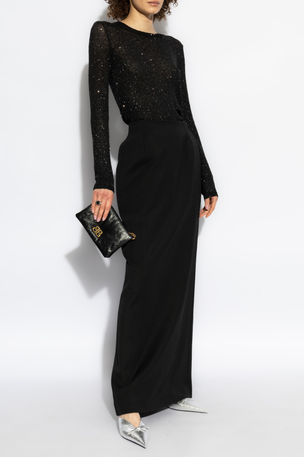 Balenciaga Top with sequin trim