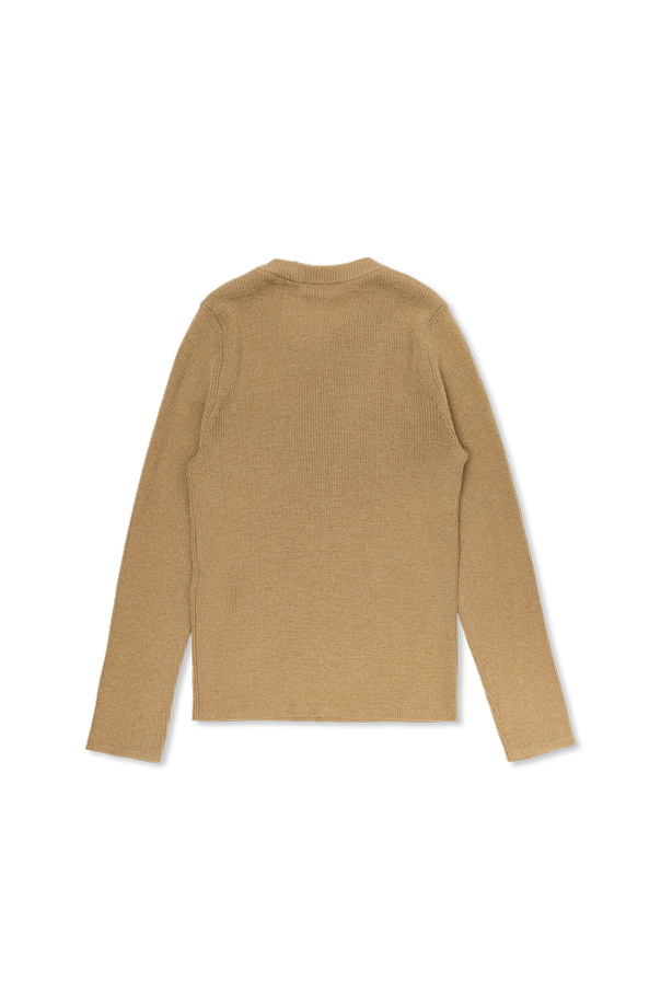 Burberry Kids Wełniany sweter z lureksową nicią