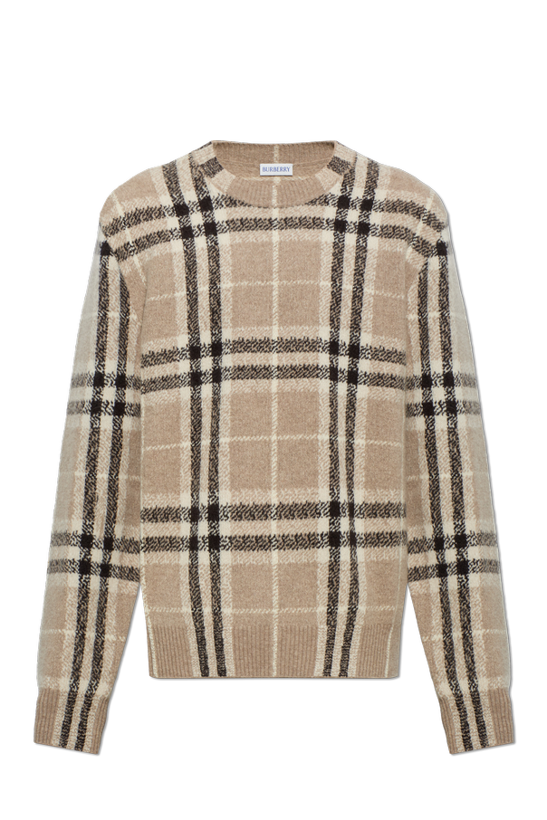 Cashmere checked sweater od Burberry