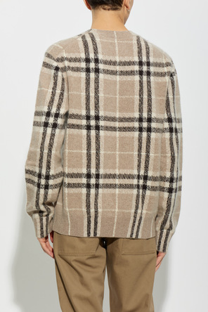 Burberry Jersey de cachemir con estampado de cuadros