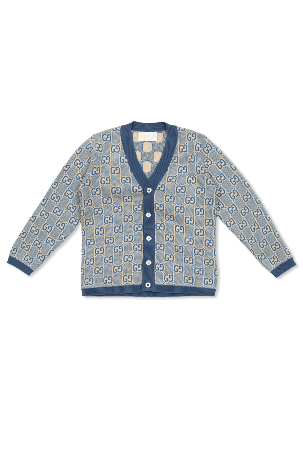 Cardigan with GG pattern, zdjęcie 1 Cardigan with GG pattern od Gucci Kids