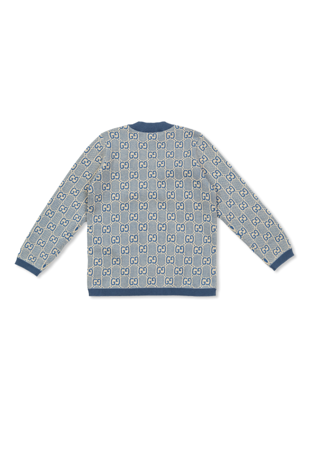 Gucci Kids Cardigan with GG pattern