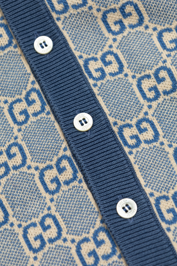 Gucci Kids Cardigan with GG pattern