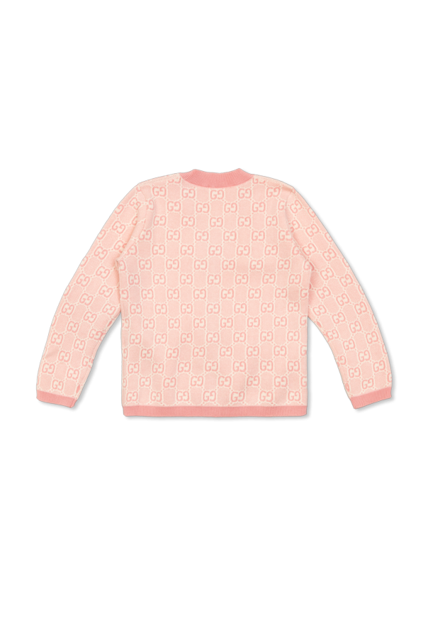Gucci Kids Cárdigan con patrón GG