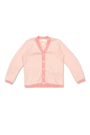 Cardigan with GG pattern