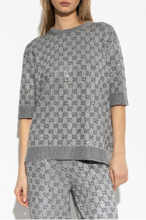 Gucci Sweater with Lurex thread and shimmering appliqués