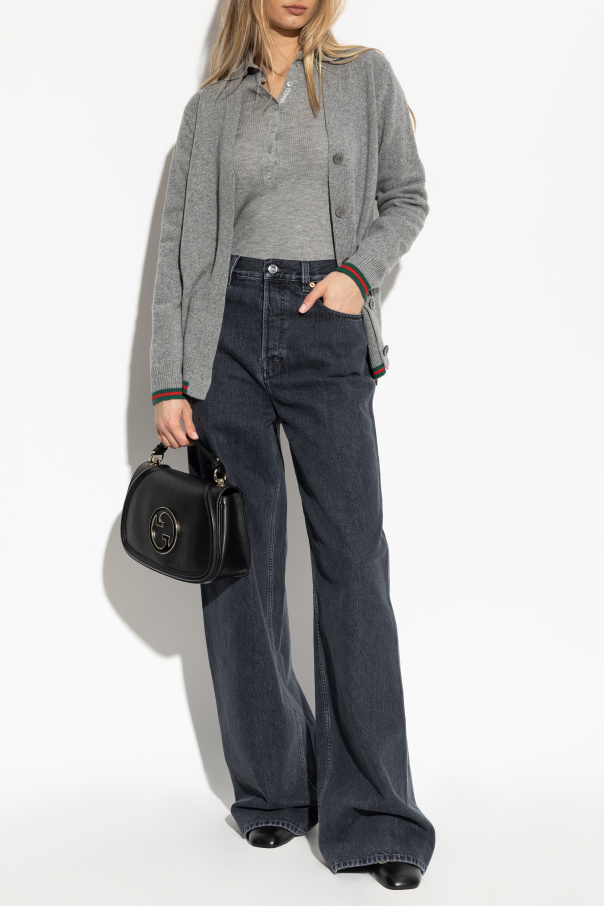 Gucci Cardigan with signature belt Web