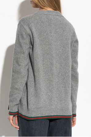 Gucci Cardigan with signature belt Web