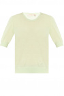dion lee garter detail cotton t shirt item