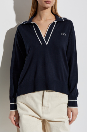 Gucci Suéter con logo bordado