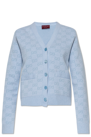Cardigan with gg pattern od Gucci