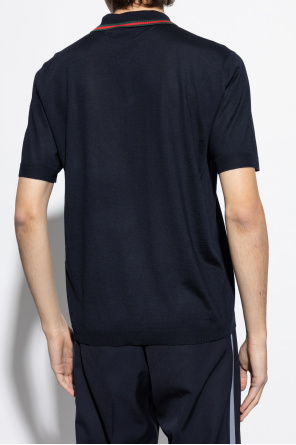 Gucci Wollpolo mit charakteristischem Streifen Web