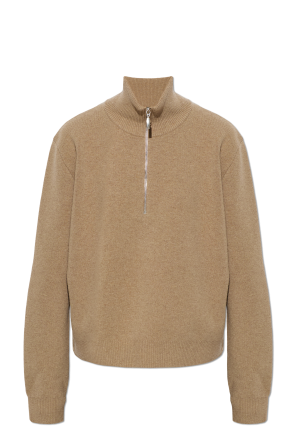 Sweater with a stand-up collar