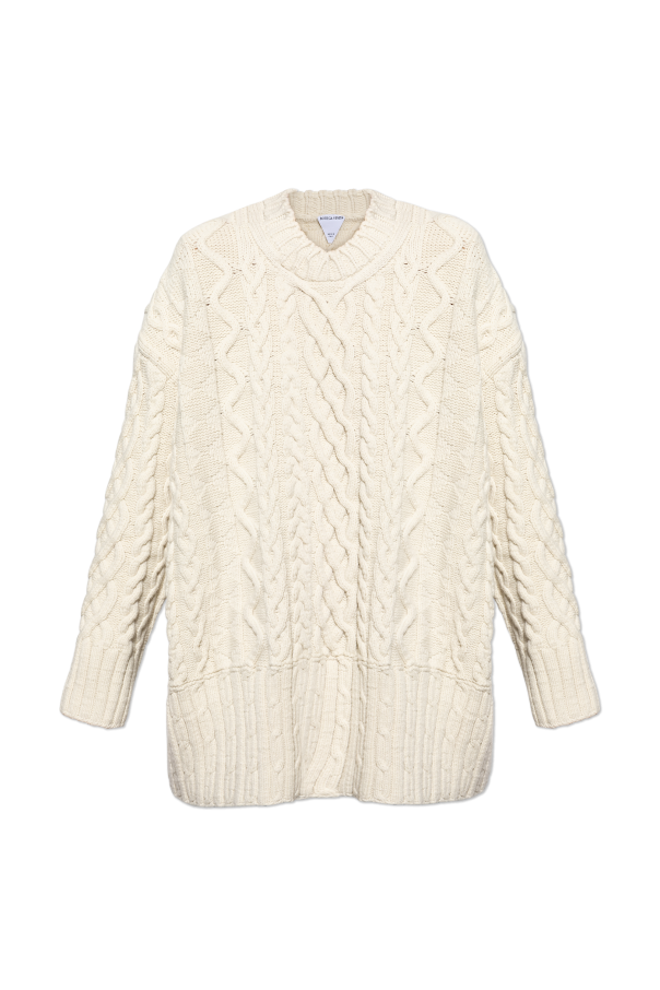 Wool sweater with decorative knit pattern, zdjęcie 1 Wool sweater with decorative knit pattern od Bottega Veneta