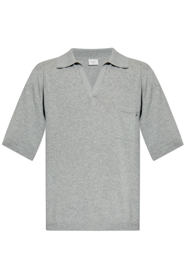 Wool polo with pocket, zdjęcie 1 Wool polo with pocket od Saint Laurent